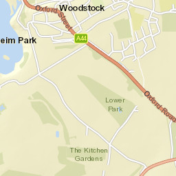 Blenheim Palace, UK Street Map