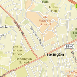 Headington Rd, Headington, Oxford OX3, UK Street Map