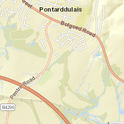 44 Glasfryn Road, Pontarddulais, Swansea Street Map