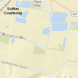 Church Street, Sutton Courtenay, Oxfordshire Street Map