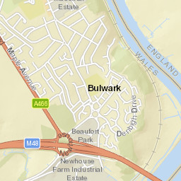 Wye Valley Link Road, Chepstow, Monmouthshire NP16, UK Street Map