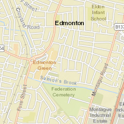 93-95 Bounces Rd, London Borough of Enfield, N9, UK Street Map