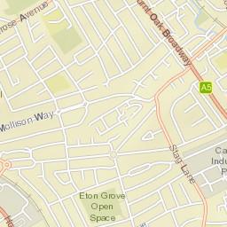 Edgware, Greater London HA8, UK Street Map