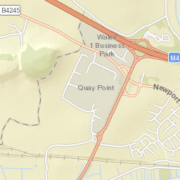 M4, Caldicot, Monmouthshire NP26, UK Street Map