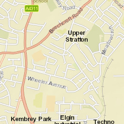 Kembery Park Roundabout, Swindon SN2, UK Street Map