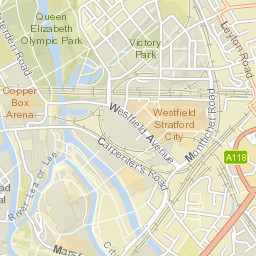 Olympic Venues 2012, London Street Map