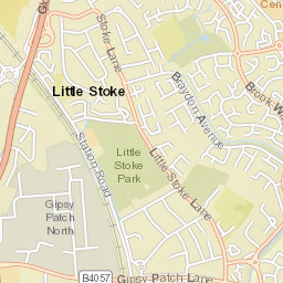 B4057, Patchway, South Gloucestershire Street Map