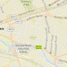 Elkstone Road London W10 UK Street Map