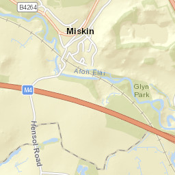 1 Hensol Road, Miskin, Pontyclun, Rhondda Street Map