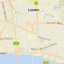 St Paul's Cathedral, City of London Street Map