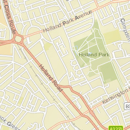  Royal Borough of Kensington and Chelsea, W11, UK Street Map