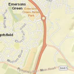 52 Adderly Gate, Emersons Green, Bristol, South Gloucestershi Street Map
