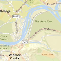 Windsor Town Centre, adj Castle Hill (Unmarked), Windsor, Win Street Map