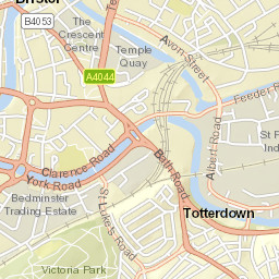 Temple Gate, Bristol BS1, UK Street Map
