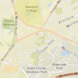 Popeswood Road, Binfield, Bracknell, Bracknell Street Map