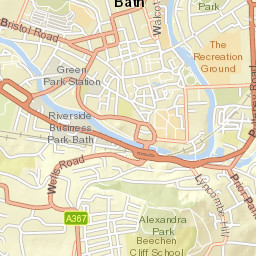 Orange Grove, Bath, Bath and North East Somerset Street Map