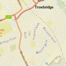 44 Brown Street, Trowbridge, Wiltshire  Street Map