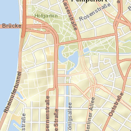 Dusseldorf, Germany Street Map