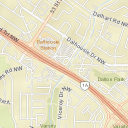 5544 Dalhousie Drive Northwest, Calgary Street Map