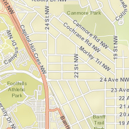 3032-3118 Exshaw Road Northwest, Calgary Street Map