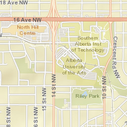 815 5 Avenue Northwest, Calgary, AB T2N Street Map