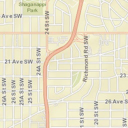 1733-1743 Suffolk Street Southwest, Calgary Street Map