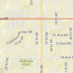 1817-1839 43 Street Southeast, Calgary Street Map