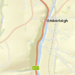B3227, Umberleigh, Devon EX37, UK Street Map