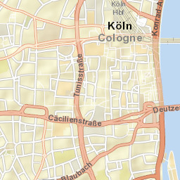 Stuttgart, Cologne, Germany Street Map