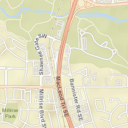 Macleod Trail Southeast, Fish Creek Provincial Park Street Map