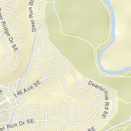 15215 Deer Run Drive Southeast, Calgary Street Map