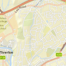 Lea Road, Tiverton, Devon EX16, UK Street Map