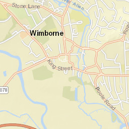 Cowgrove Road, Wimborne, Dorset BH21 Street Map