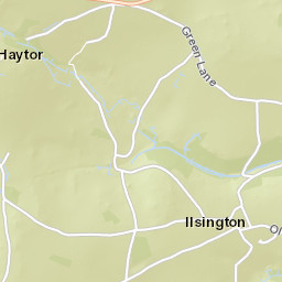 Honeywell Lane, Dartmoor National Park Street Map