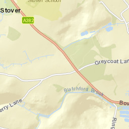 2 Perry Lane, Newton Abbot, Devon TQ12 Street Map