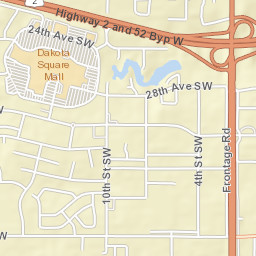 548-550 32nd Avenue Southwest, Minot Street Map