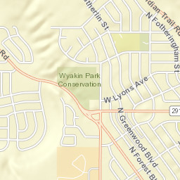 6800-6898 West Conestoga Lane, Spokane Street Map