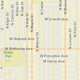 2100-2198 West Queen Avenue, Spokane Street Map