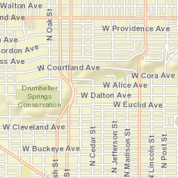 4003 North Oak Street Spokane WA Street Map