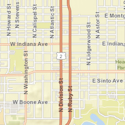 1001 North Van Gorp Place, Spokane, WA Street Map