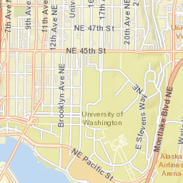 Benton Lane, University of Washington, Seattle, WA Street Map