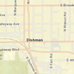 9625 East Broadway Avenue, Spokane, WA Street Map