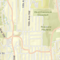 6958-7398 Highland Park Way SW, Seattle Street Map