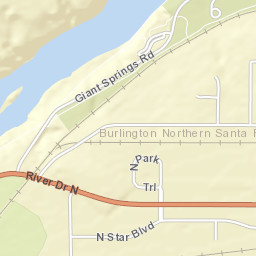 4200-5198 River Drive North, Great Falls, MT Street Map