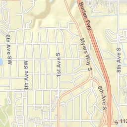 10872 1st Avenue South, Seattle, WA Street Map