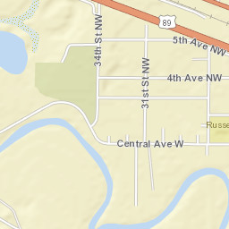 3339-3399 Central Ave W, Great Falls, Mt Street Map