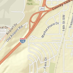 2700-2946 Terminal Dr, Great Falls International Airport (GTF Street Map