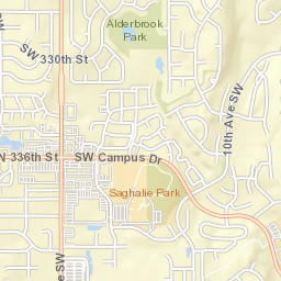 1099 Southwest 332nd Place, Federal Way Street Map