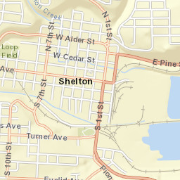 101-199 West Cedar Street, Shelton, WA Street Map