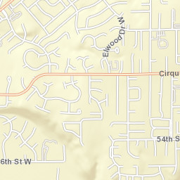 9301-9399 Cirque Drive West, University Place Street Map